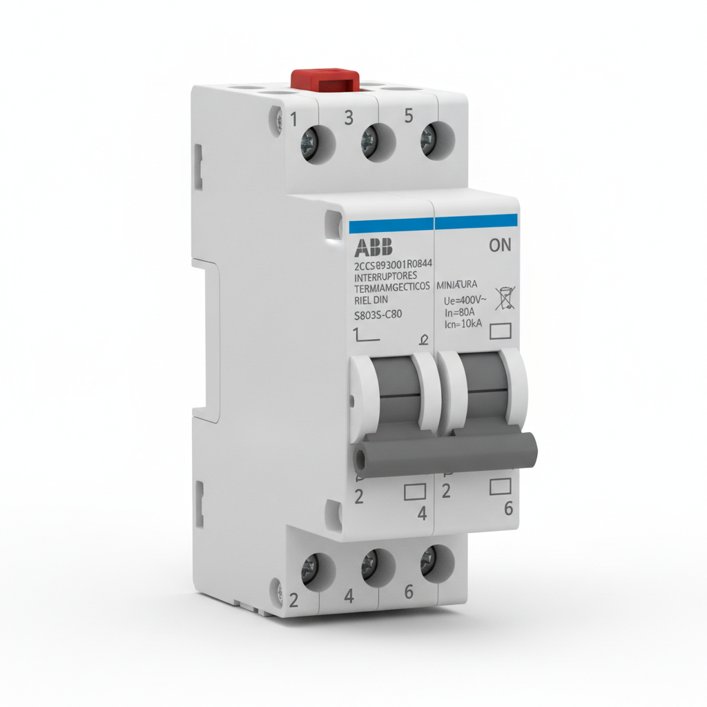 ABB 2CCS893001R0844 INTERRUPTORES TERMOMAGNETICOS MINIATURA RIEL DIN