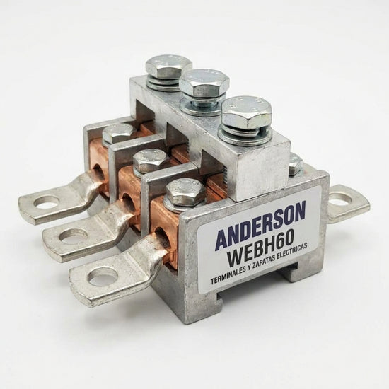 ANDERSON WEBH60 TERMINALES Y ZAPATAS ELECTRICAS