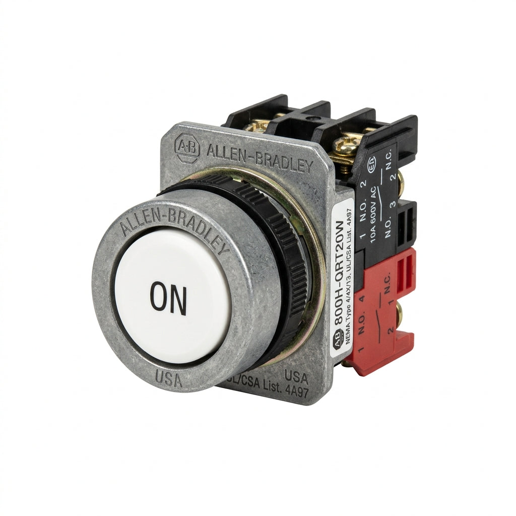 ALLEN-BRADLEY 800H-QRT20W BOTONES PULSADORES BOTONERAS Y ACCESORIOS