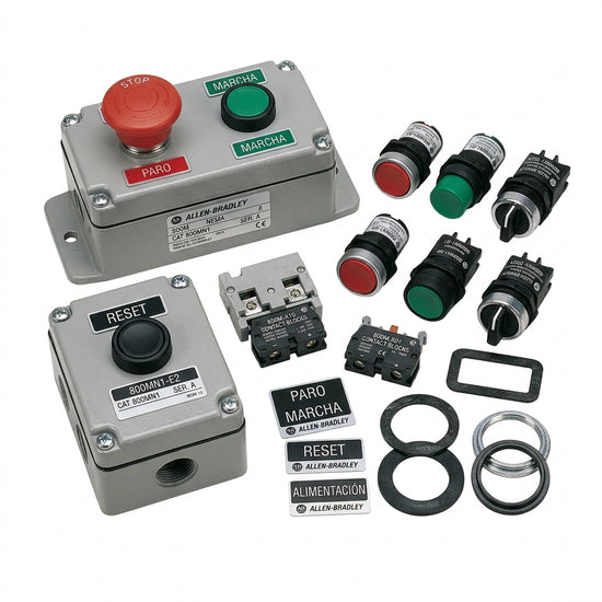ALLEN-BRADLEY 800MN1 BOTONES PULSADORES BOTONERAS Y ACCESORIOS