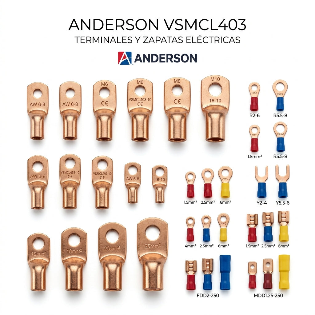 ANDERSON VSMCL403 TERMINALES Y ZAPATAS ELECTRICAS