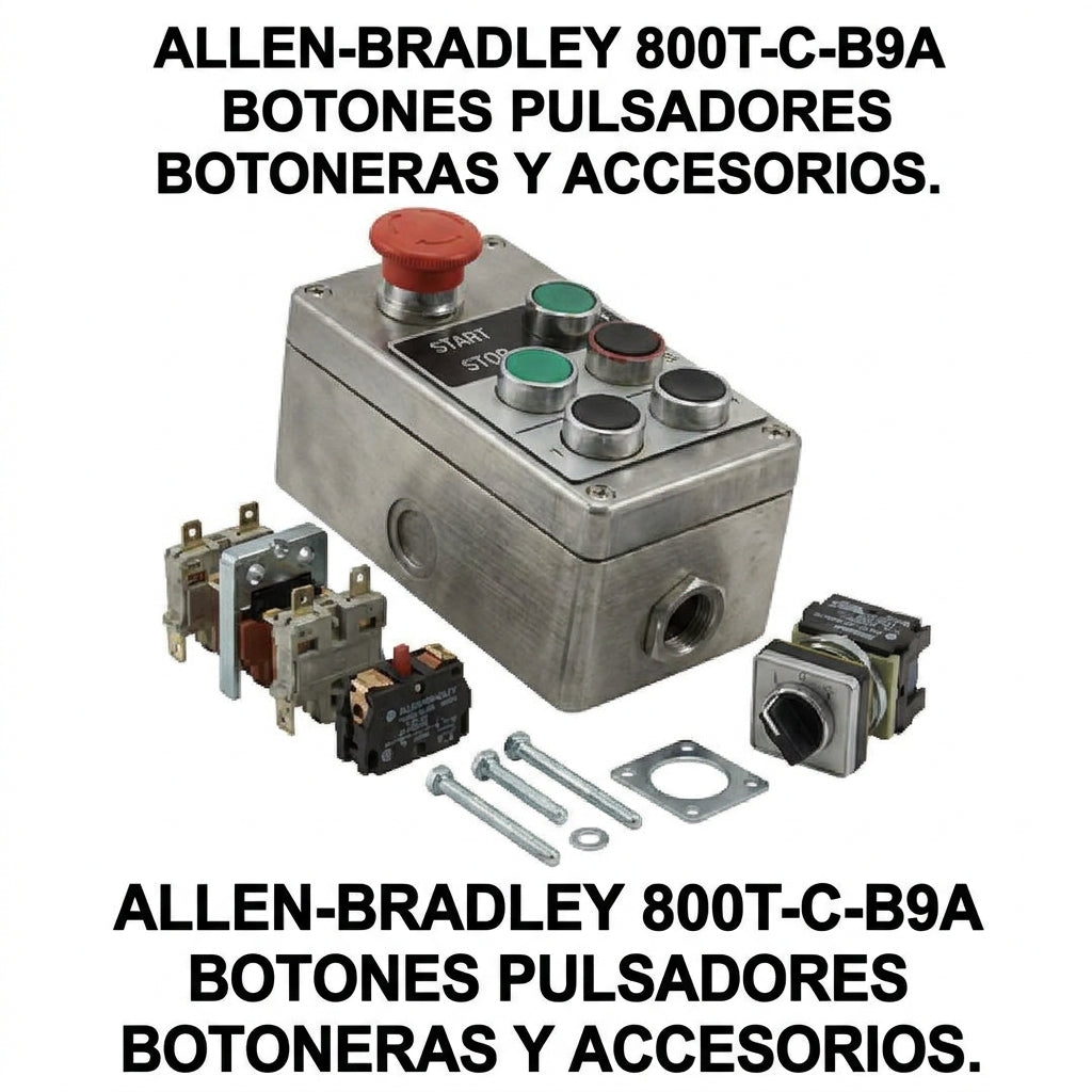 ALLEN-BRADLEY 800T-C-B9A BOTONES PULSADORES BOTONERAS Y ACCESORIOS