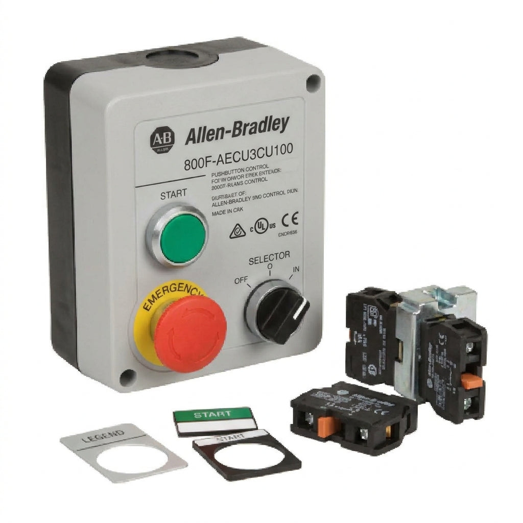 ALLEN-BRADLEY 800F-AECU3CU100 BOTONES PULSADORES BOTONERAS Y ACCESORIOS