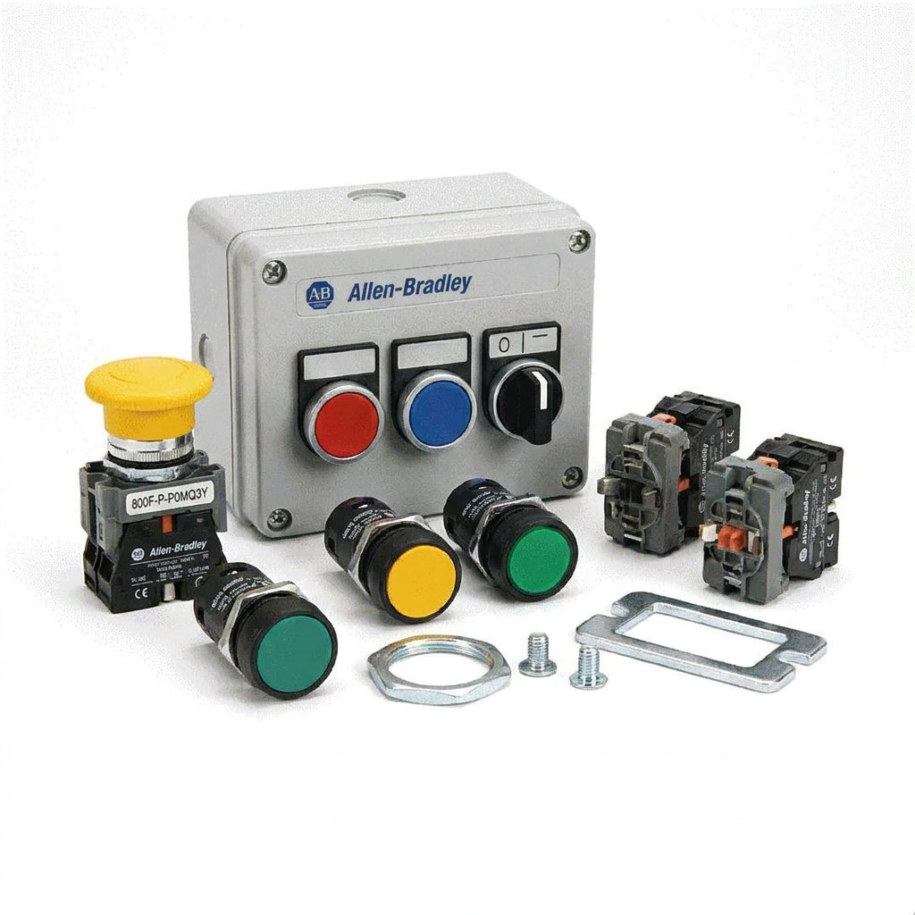 ALLEN-BRADLEY 800F-P-P0MQ3Y BOTONES PULSADORES BOTONERAS Y ACCESORIOS