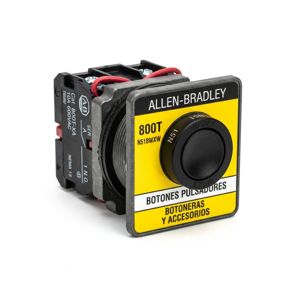 ALLEN-BRADLEY 800T-N51BWXW BOTONES PULSADORES BOTONERAS Y ACCESORIOS