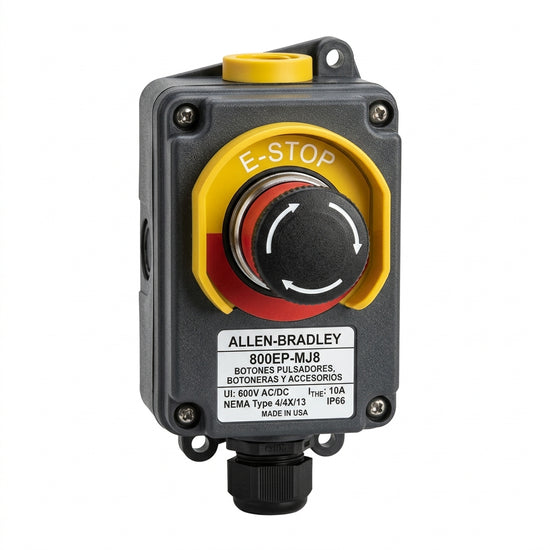 ALLEN-BRADLEY 800EP-MJ8 BOTONES PULSADORES BOTONERAS Y ACCESORIOS