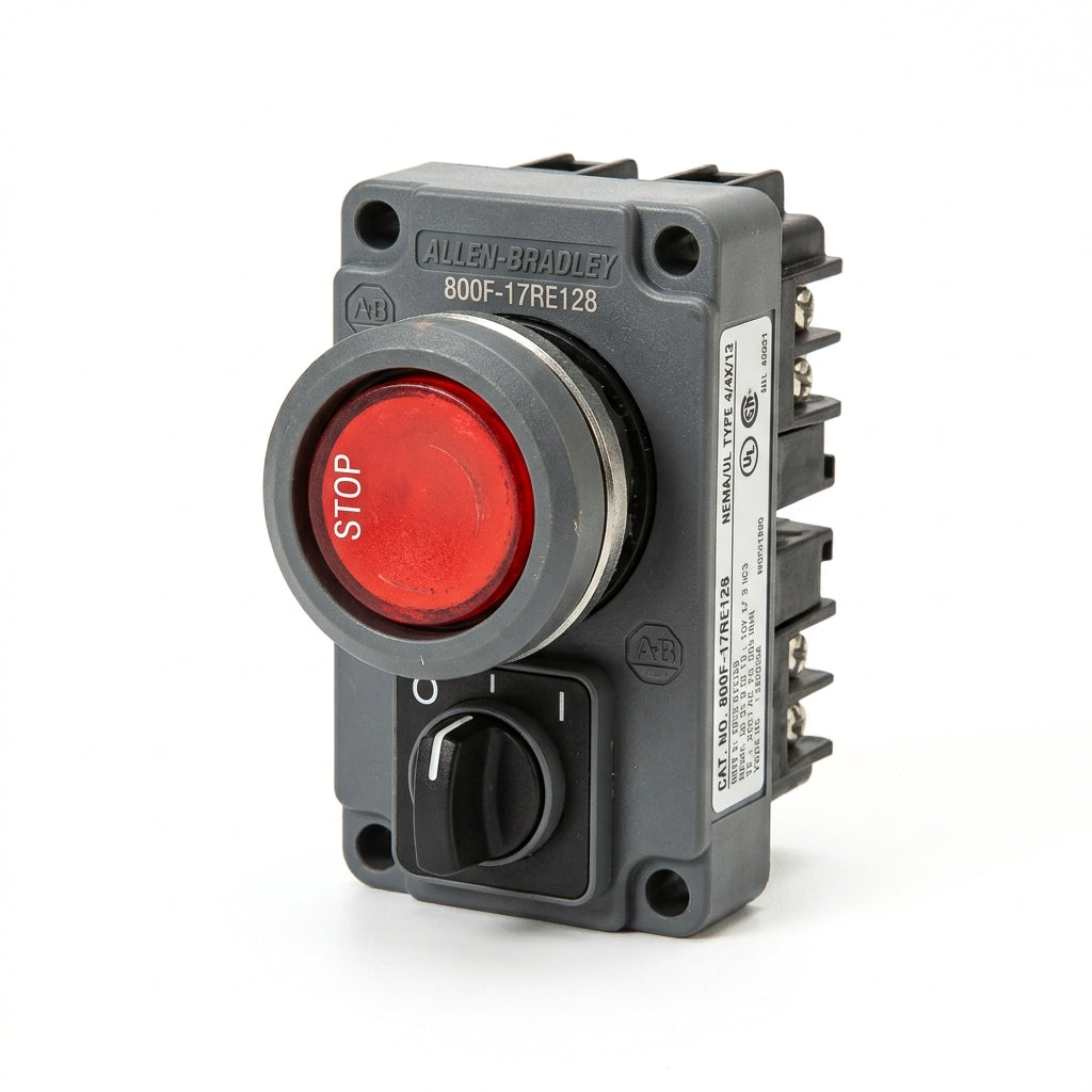 ALLEN-BRADLEY 800F-17RE128 BOTONES PULSADORES BOTONERAS Y ACCESORIOS