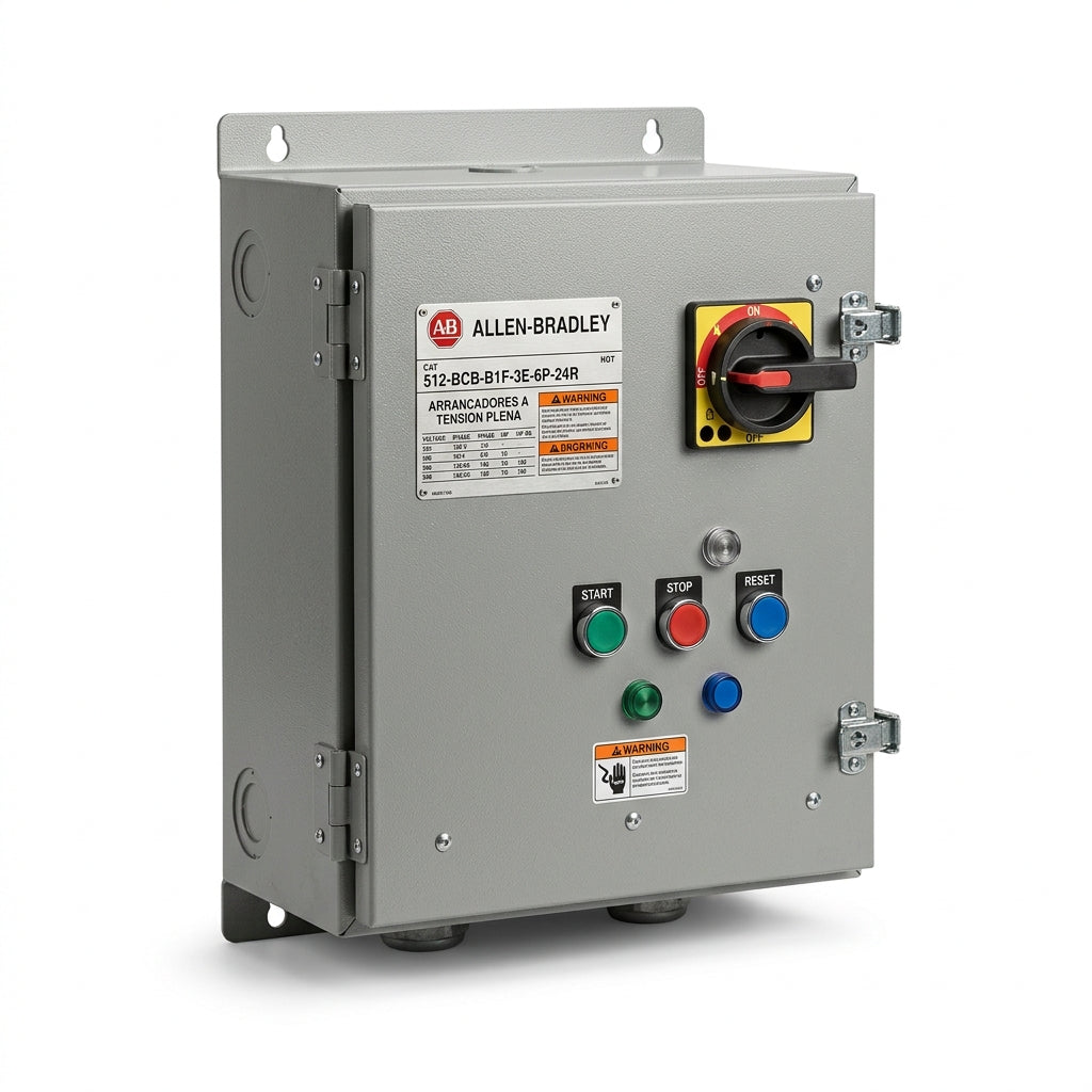 ALLEN-BRADLEY 512-BCB-B1F-3E-6P-24R ARRANCADORES A TENSION PLENA