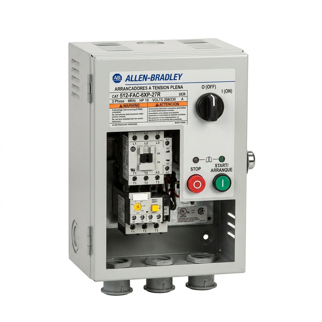 ALLEN-BRADLEY 512-FAC-6XP-27R ARRANCADORES A TENSION PLENA
