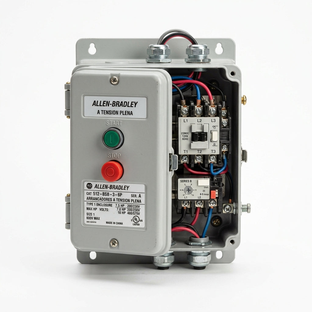 ALLEN-BRADLEY 512-BSB-3-6P ARRANCADORES A TENSION PLENA