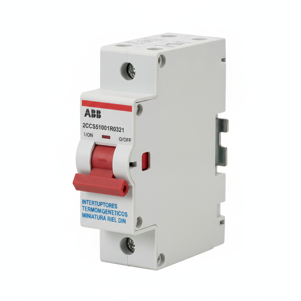 ABB 2CCS571001R0321 INTERRUPTORES TERMOMAGNETICOS MINIATURA RIEL DIN