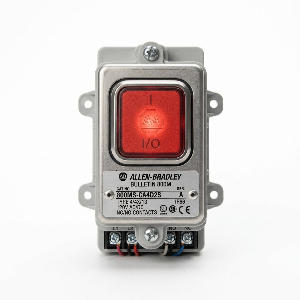 ALLEN-BRADLEY 800MS-CA4D2S BOTONES PULSADORES BOTONERAS Y ACCESORIOS