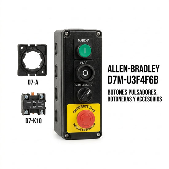 ALLEN-BRADLEY D7M-U3F4F6B BOTONES PULSADORES BOTONERAS Y ACCESORIOS