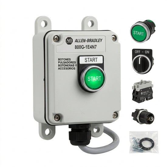 ALLEN-BRADLEY 800G-1E4N7 BOTONES PULSADORES BOTONERAS Y ACCESORIOS