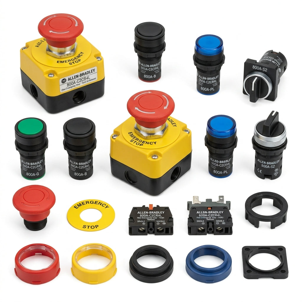 ALLEN-BRADLEY 800A-C2CR4L BOTONES PULSADORES BOTONERAS Y ACCESORIOS