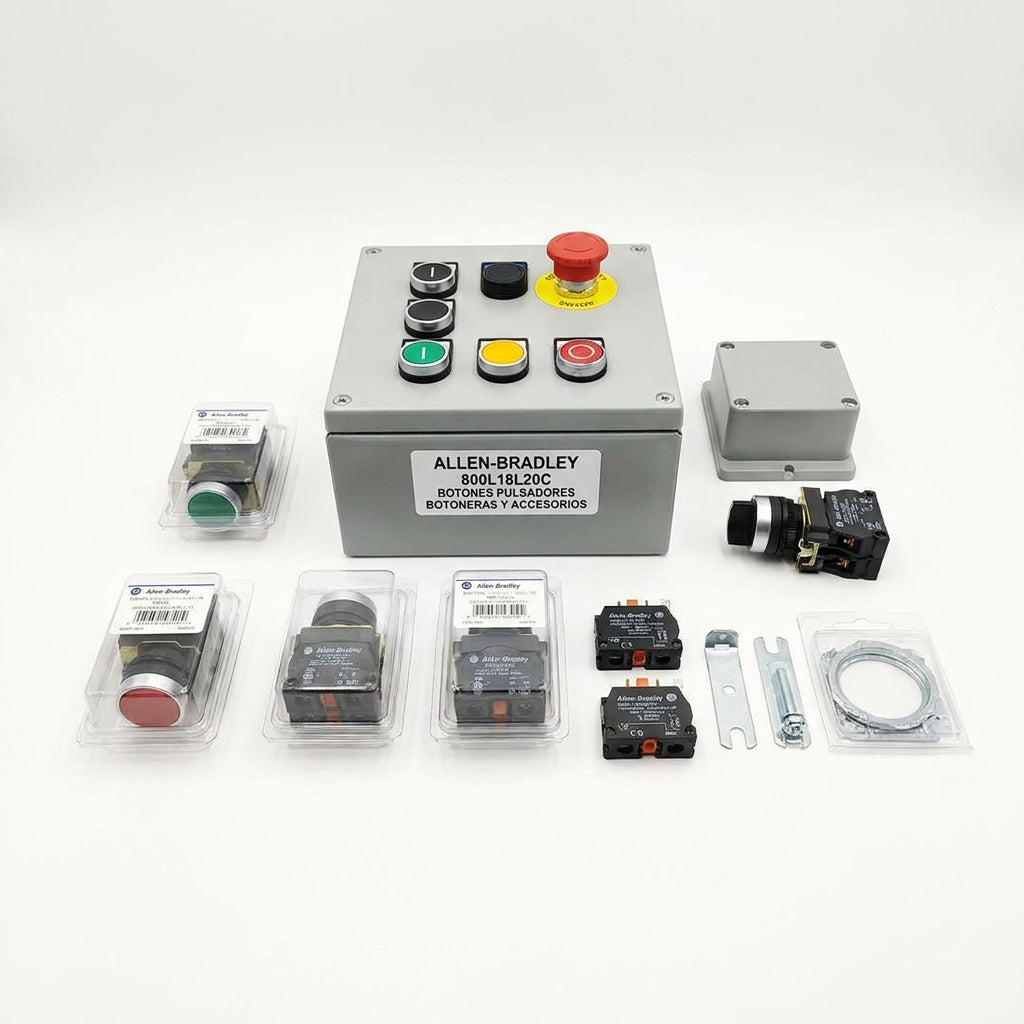 ALLEN-BRADLEY 800L18L20C BOTONES PULSADORES BOTONERAS Y ACCESORIOS
