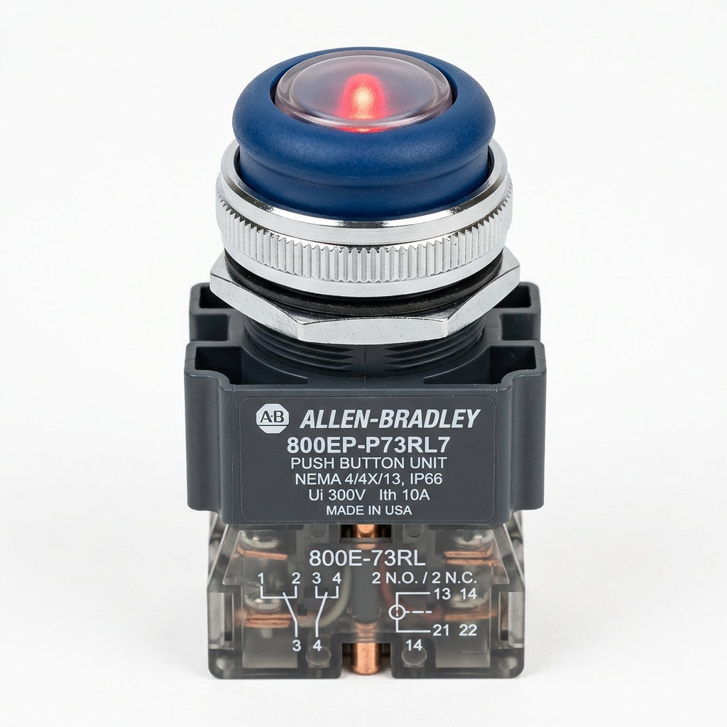 ALLEN-BRADLEY 800EP-P73RL7 BOTONES PULSADORES BOTONERAS Y ACCESORIOS