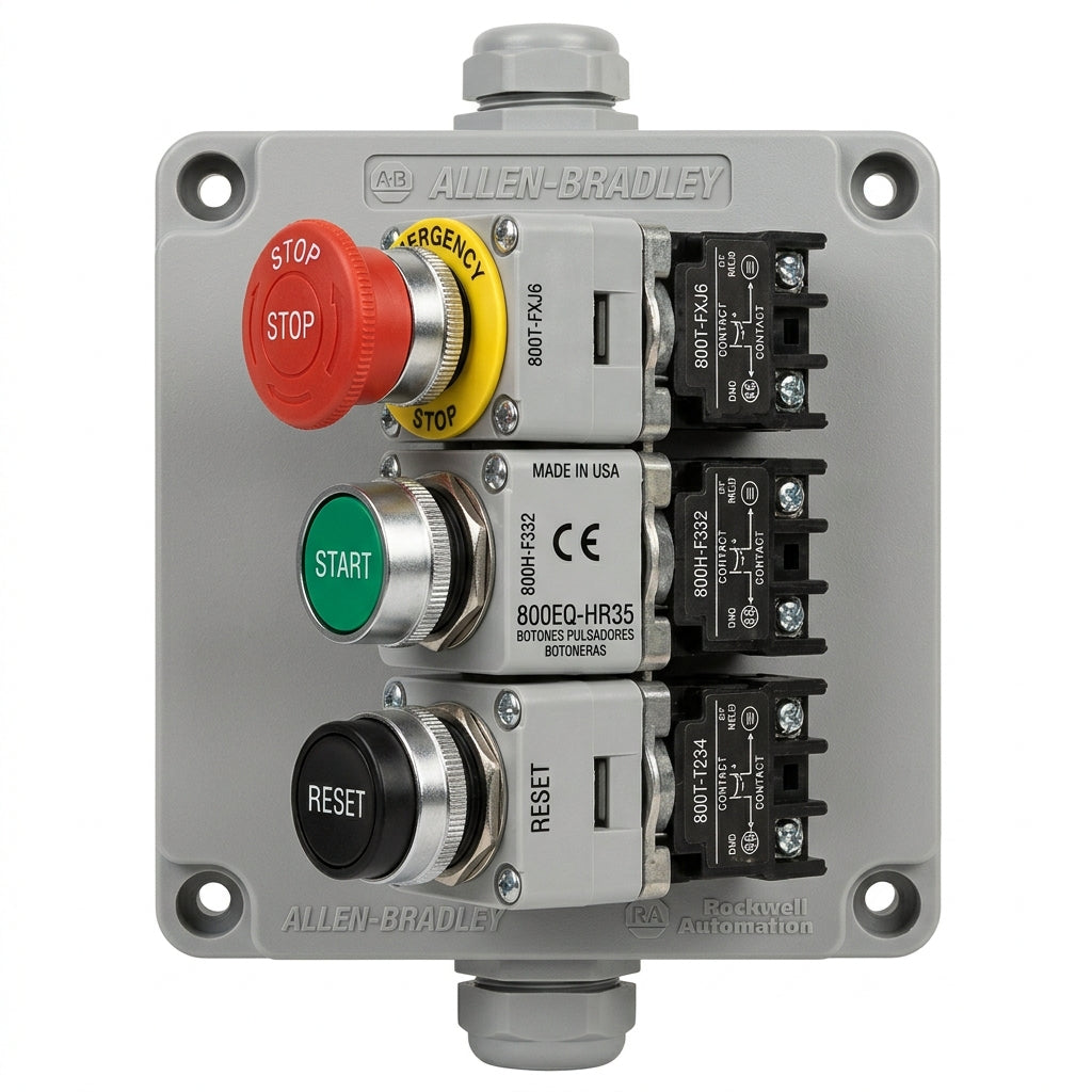ALLEN-BRADLEY 800EQ-HR35 BOTONES PULSADORES BOTONERAS