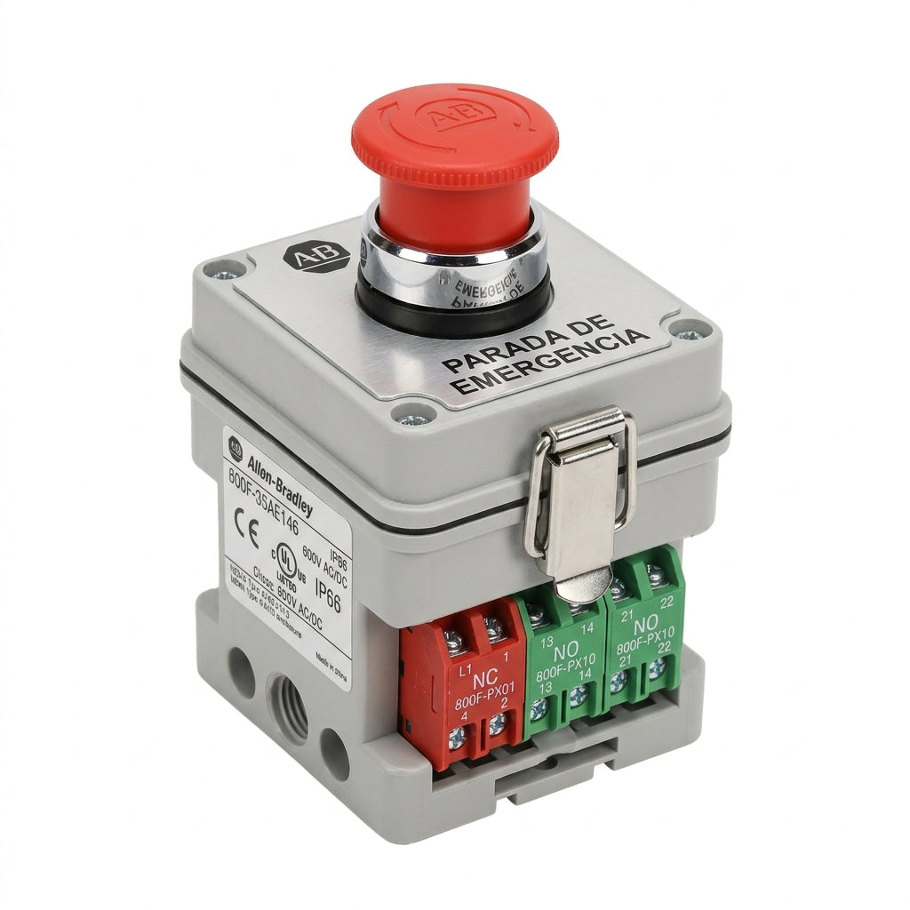 ALLEN-BRADLEY 800F-35AE146 BOTONES PULSADORES BOTONERAS Y ACCESORIOS