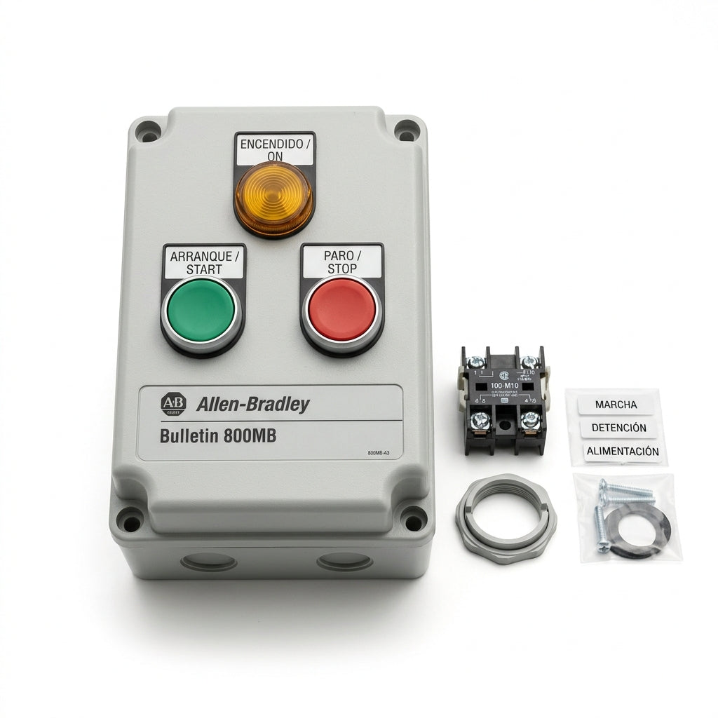 ALLEN-BRADLEY 800MB-CQB06CA04 BOTONES PULSADORES BOTONERAS Y ACCESORIOS