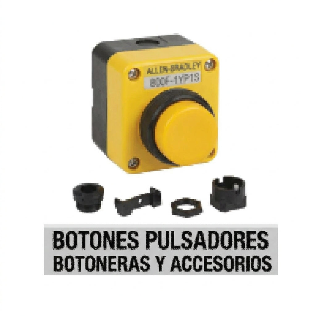 ALLEN-BRADLEY 800F-1YP1S BOTONES PULSADORES BOTONERAS Y ACCESORIOS