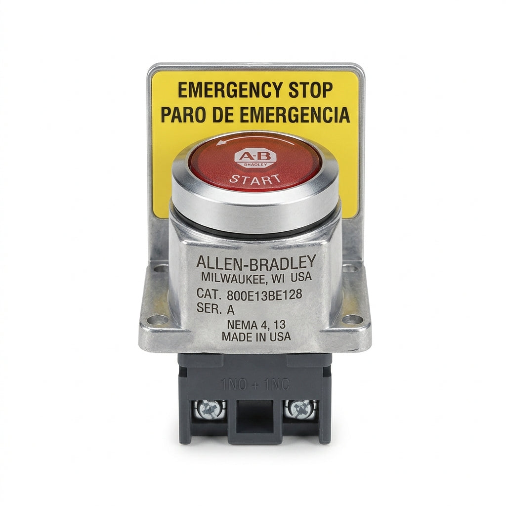 ALLEN-BRADLEY 800E13BE128 BOTONES PULSADORES BOTONERAS Y ACCESORIOS