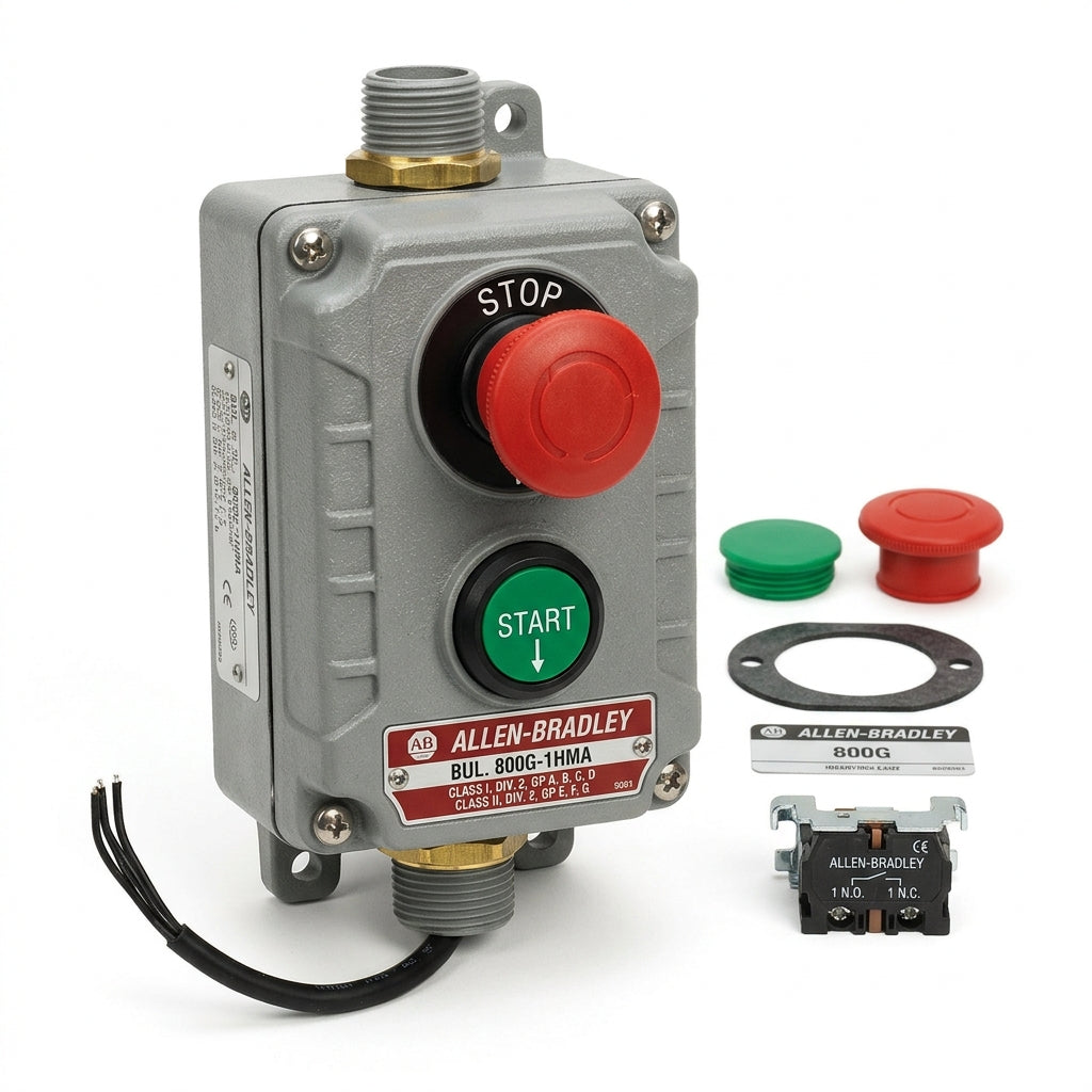 ALLEN-BRADLEY 800G-1HMA BOTONES PULSADORES BOTONERAS Y ACCESORIOS