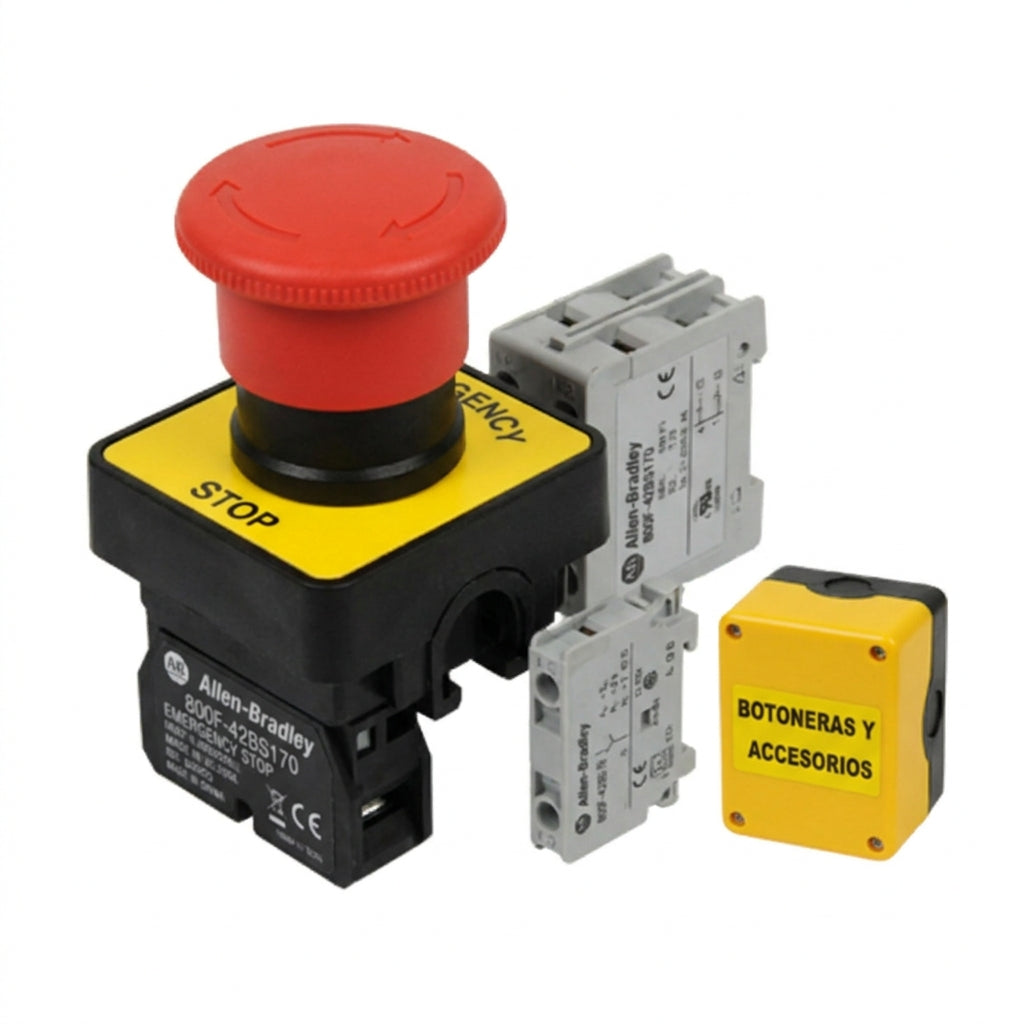 ALLEN-BRADLEY 800F-42BS170 BOTONES PULSADORES BOTONERAS Y ACCESORIOS