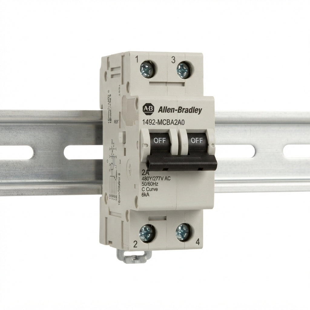 ALLEN-BRADLEY 1492-MCBA2A0 INTERRUPTORES TERMOMAGNETICOS MINIATURA RIEL DIN