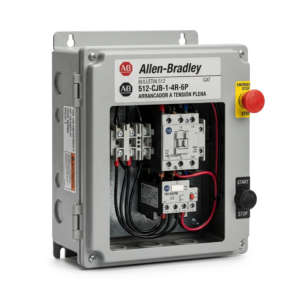 ALLEN-BRADLEY 512-CJB-1-4R-6P ARRANCADORES A TENSION PLENA