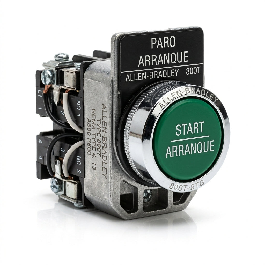 ALLEN-BRADLEY 800T-2TG BOTONES PULSADORES BOTONERAS Y ACCESORIOS