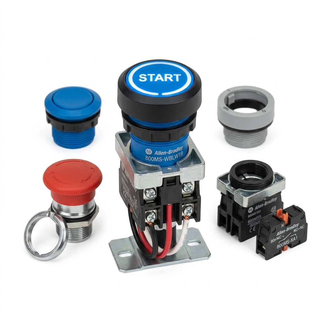 ALLEN-BRADLEY 800MS-WBLW19 BOTONES PULSADORES BOTONERAS Y ACCESORIOS