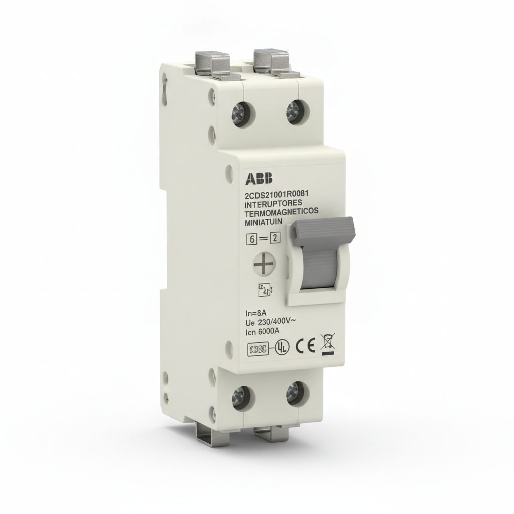 ABB 2CDS271001R0081 INTERRUPTORES TERMOMAGNETICOS MINIATURA RIEL DIN