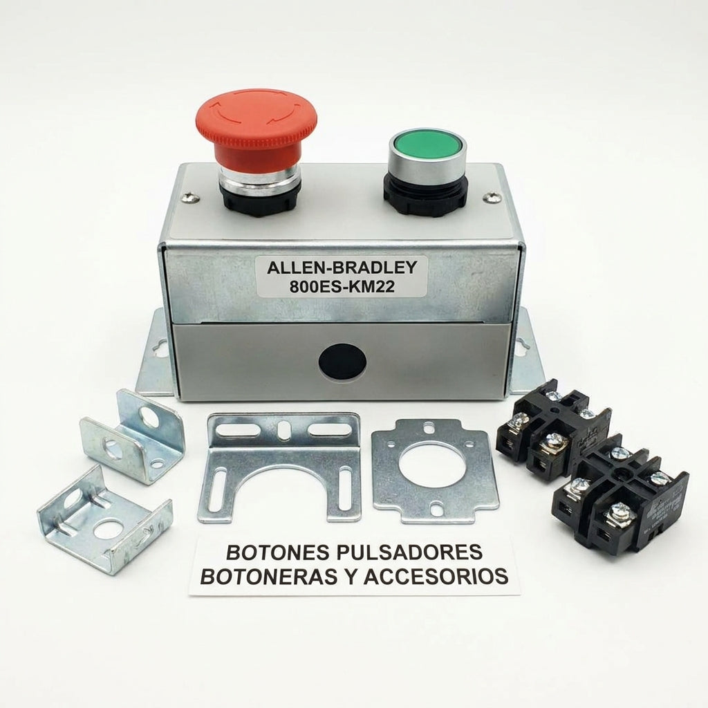 ALLEN-BRADLEY 800ES-KM22 BOTONES PULSADORES BOTONERAS Y ACCESORIOS