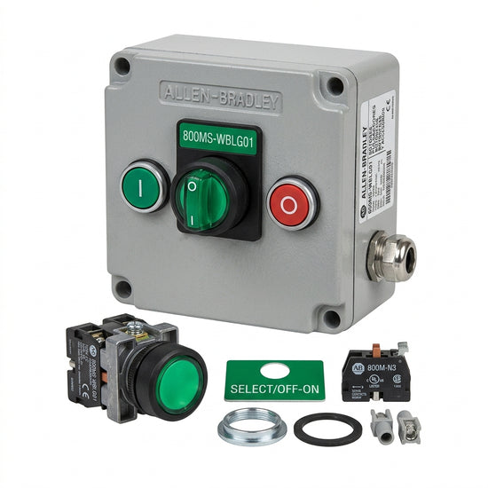 ALLEN-BRADLEY 800MS-WBLG01 BOTONES PULSADORES BOTONERAS Y ACCESORIOS