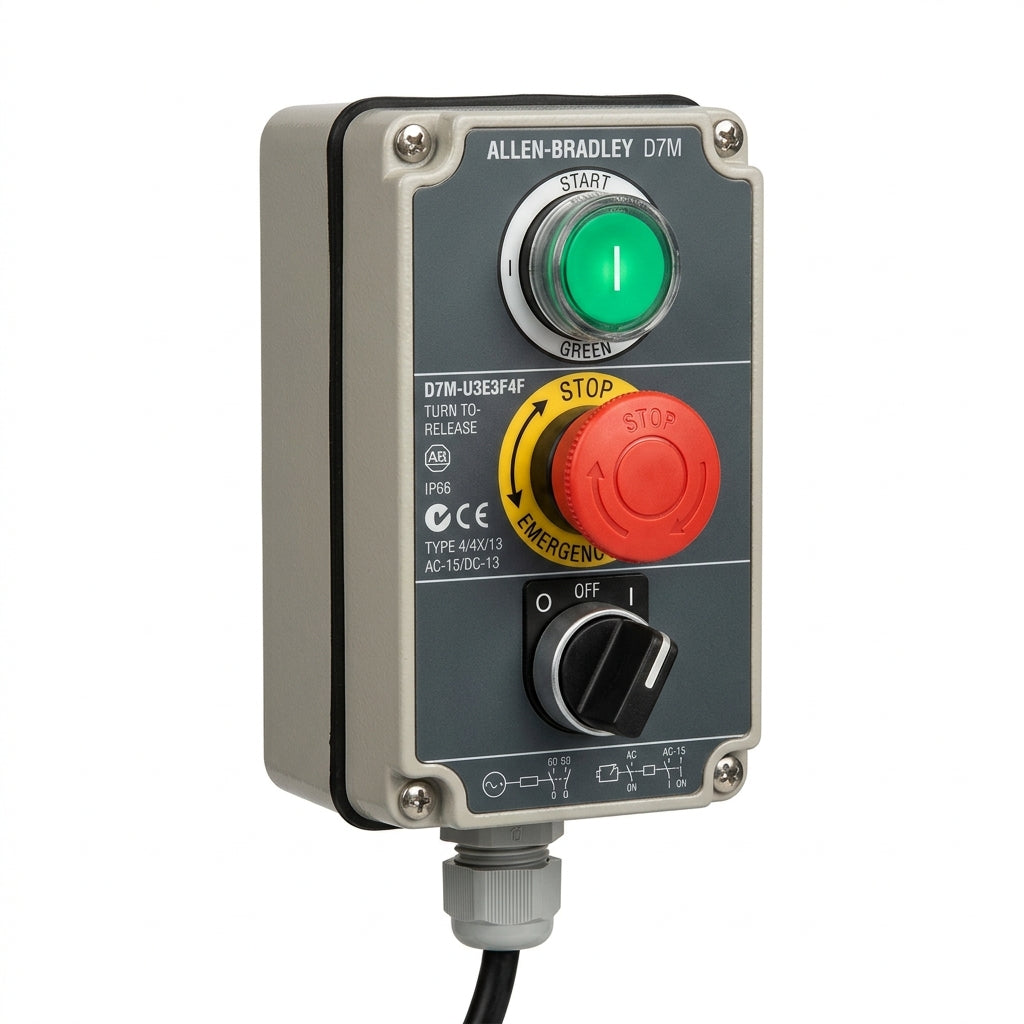 ALLEN-BRADLEY D7M-U3E3F4F BOTONES PULSADORES BOTONERAS Y ACCESORIOS