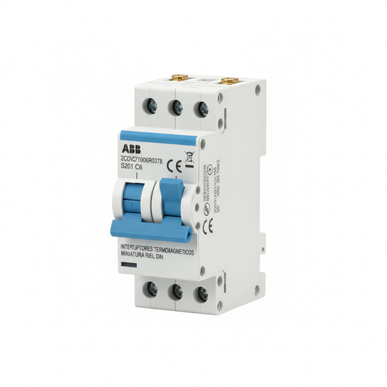 ABB 2CDV271006R0378 INTERRUPTORES TERMOMAGNETICOS MINIATURA RIEL DIN