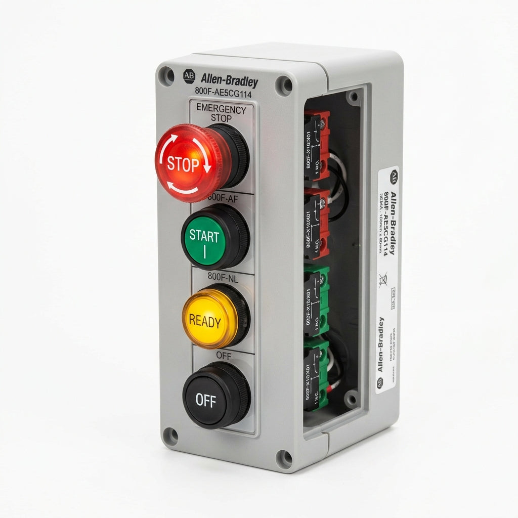 ALLEN-BRADLEY 800F-AE5CG114 BOTONES PULSADORES BOTONERAS Y ACCESORIOS