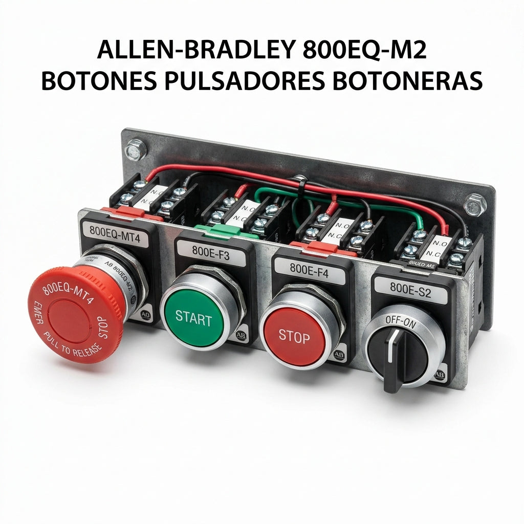 ALLEN-BRADLEY 800EQ-M2 BOTONES PULSADORES BOTONERAS