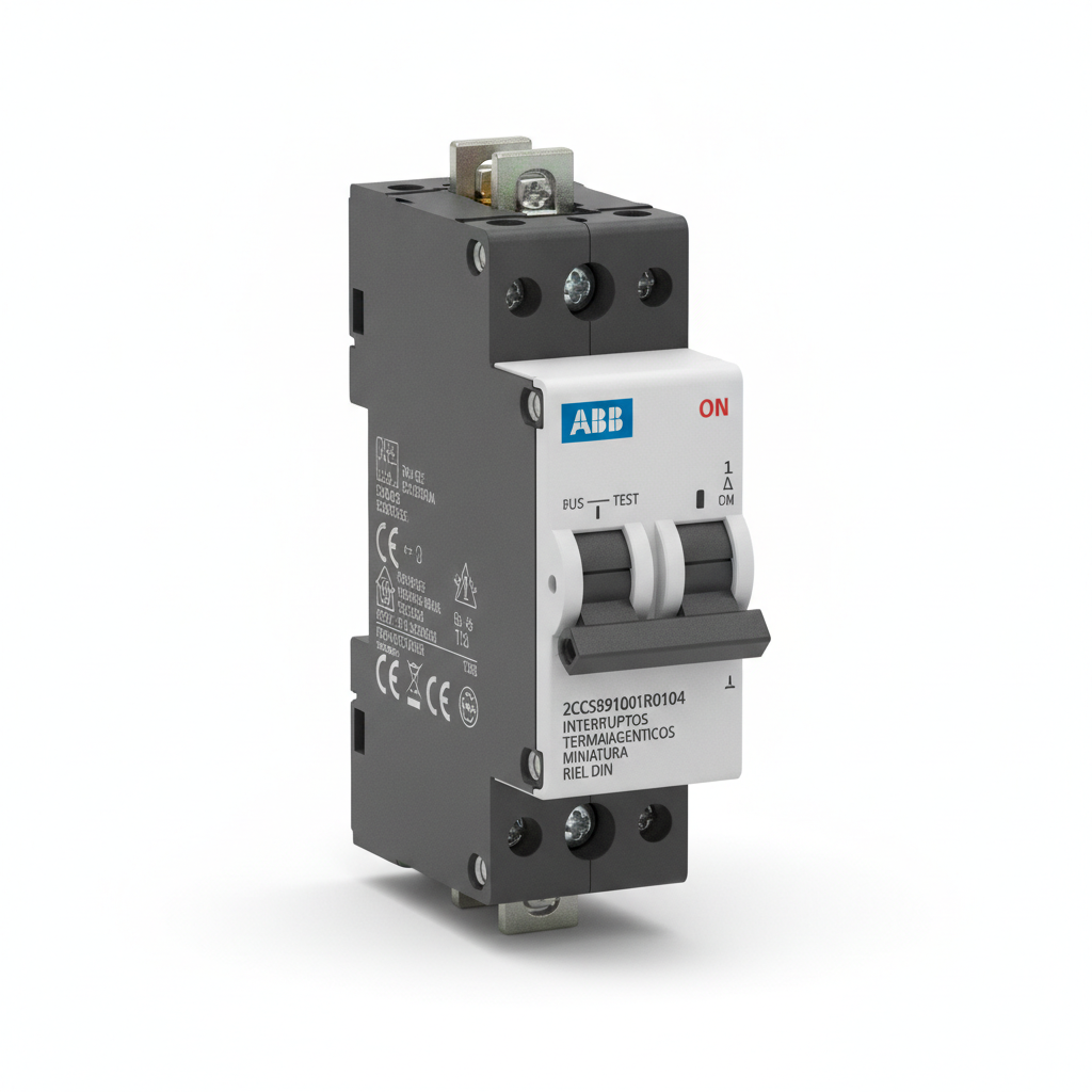 ABB 2CCS891001R0104 INTERRUPTORES TERMOMAGNETICOS MINIATURA RIEL DIN