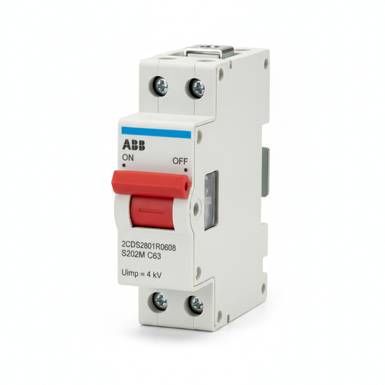 ABB 2CDS282001R0608 INTERRUPTORES TERMOMAGNETICOS MINIATURA RIEL DIN