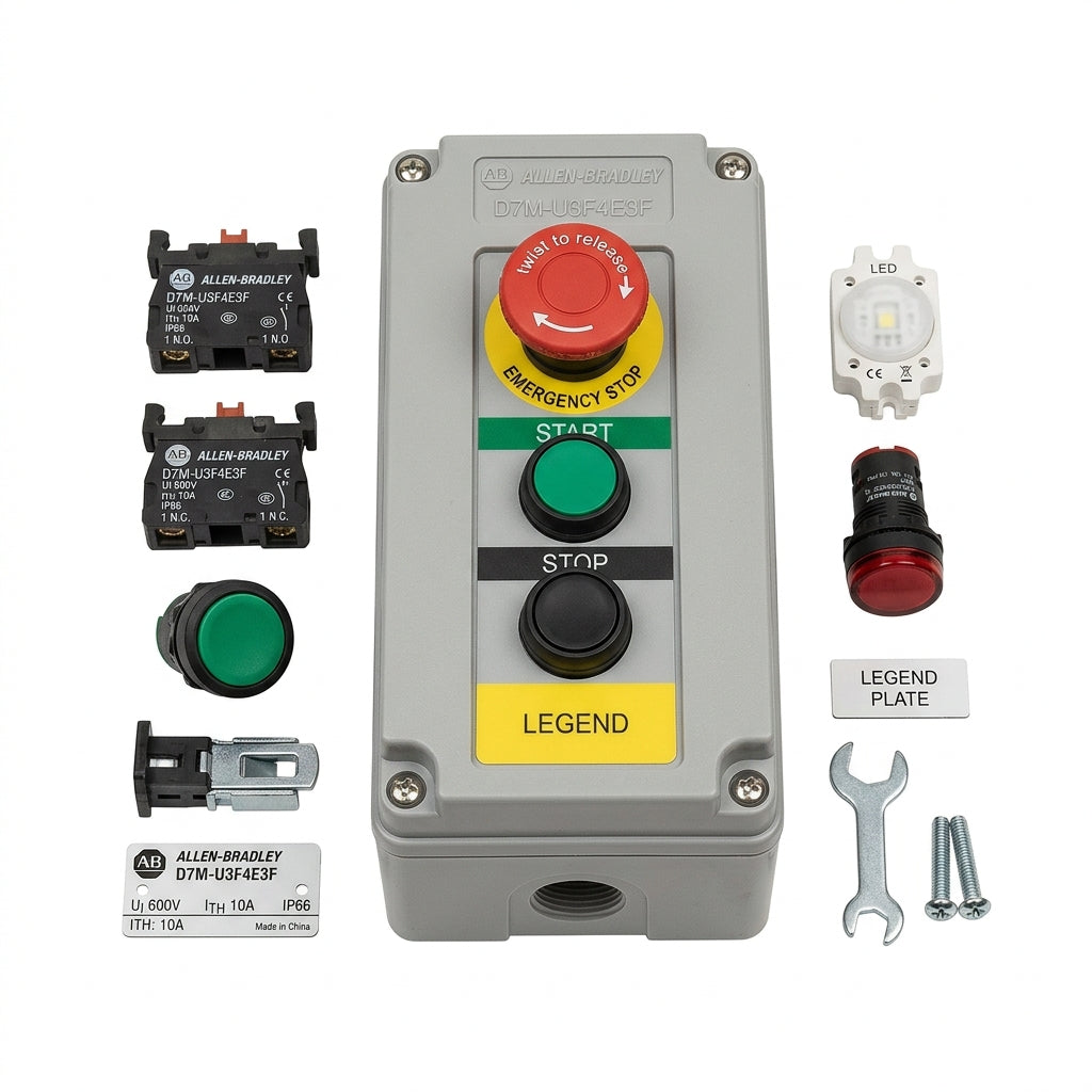 ALLEN-BRADLEY D7M-U3F4E3F BOTONES PULSADORES BOTONERAS Y ACCESORIOS
