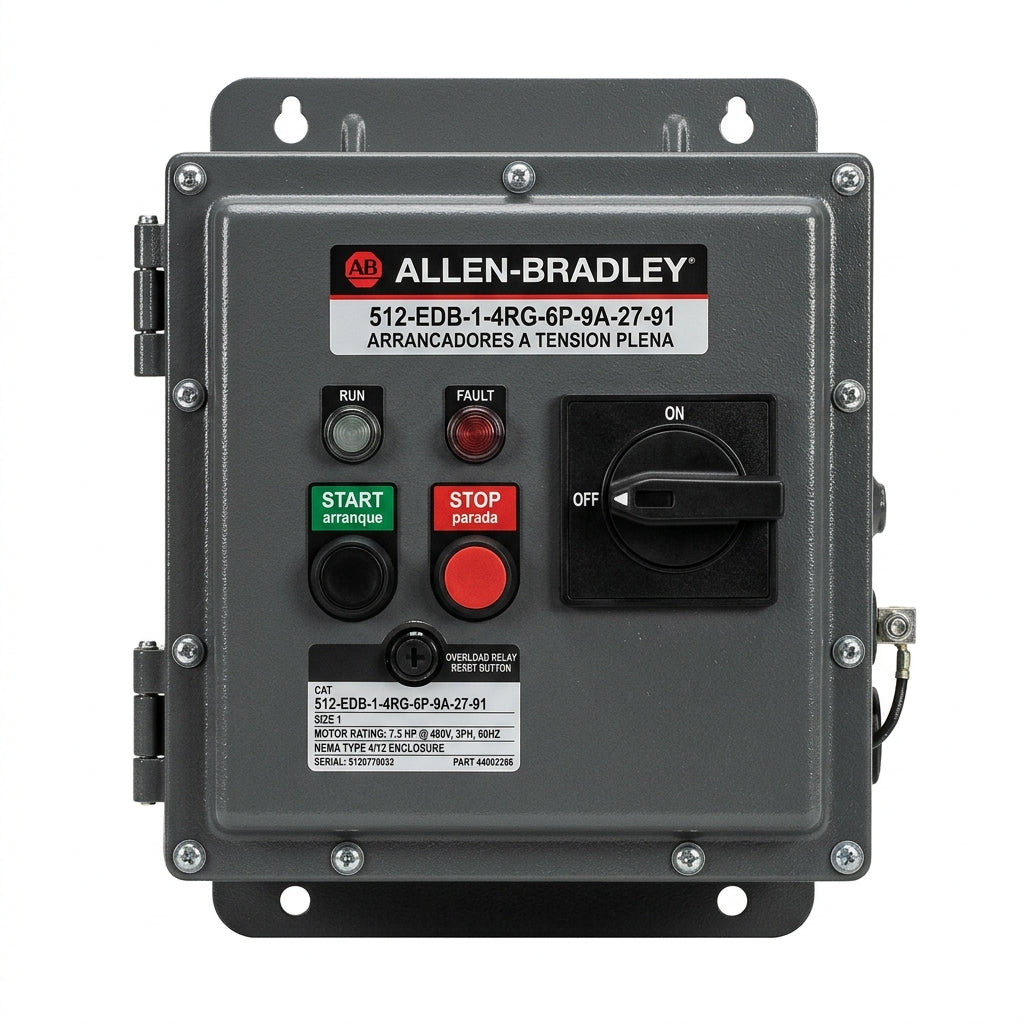 ALLEN-BRADLEY 512-EDB-1-4RG-6P-9A-27-91 ARRANCADORES A TENSION PLENA