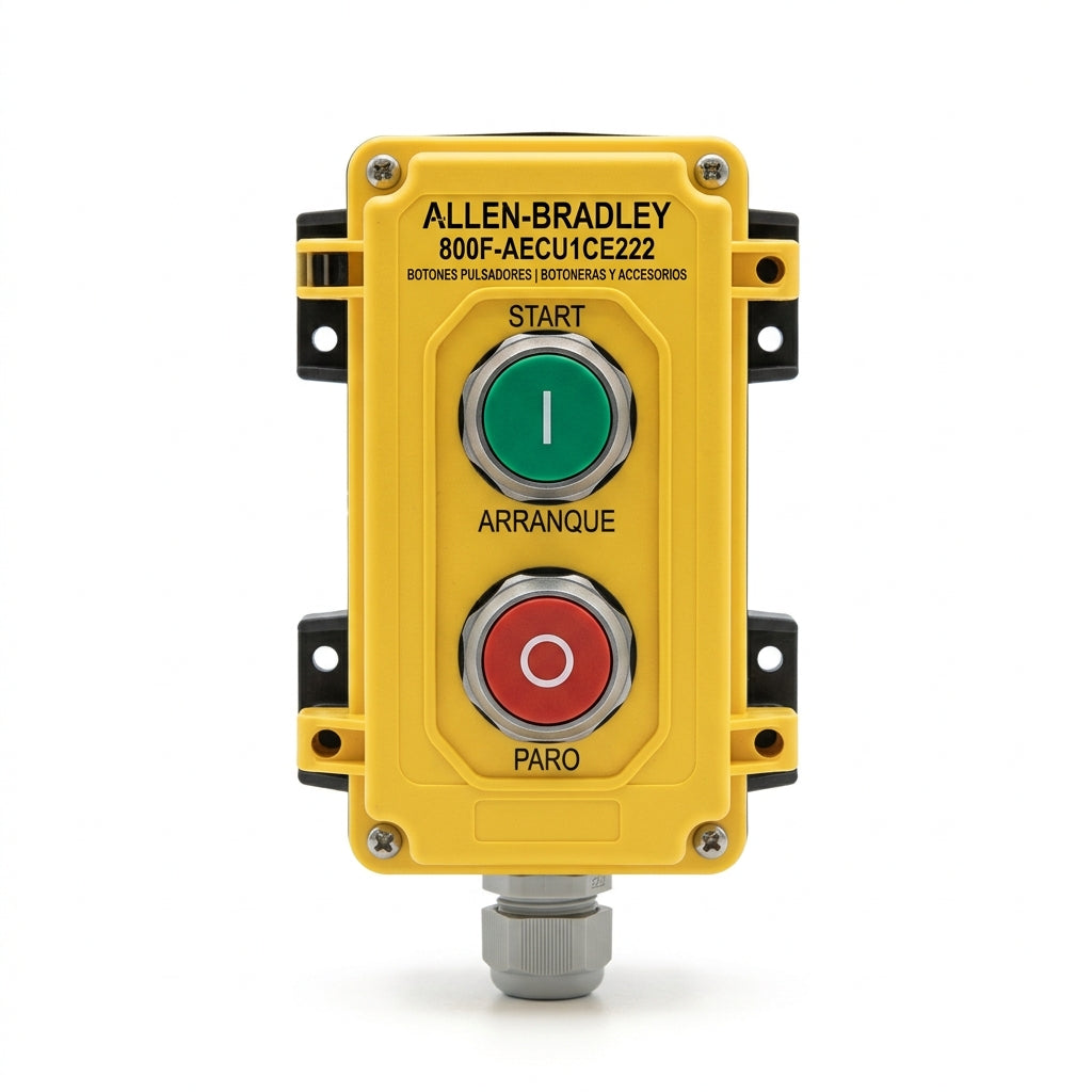 ALLEN-BRADLEY 800F-AECU1CE222 BOTONES PULSADORES BOTONERAS Y ACCESORIOS