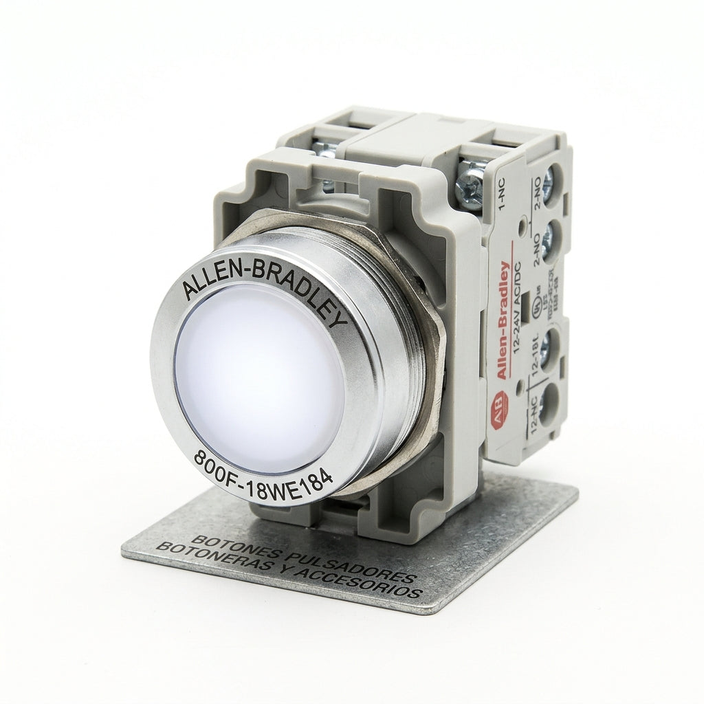 ALLEN-BRADLEY 800F-18WE184 BOTONES PULSADORES BOTONERAS Y ACCESORIOS