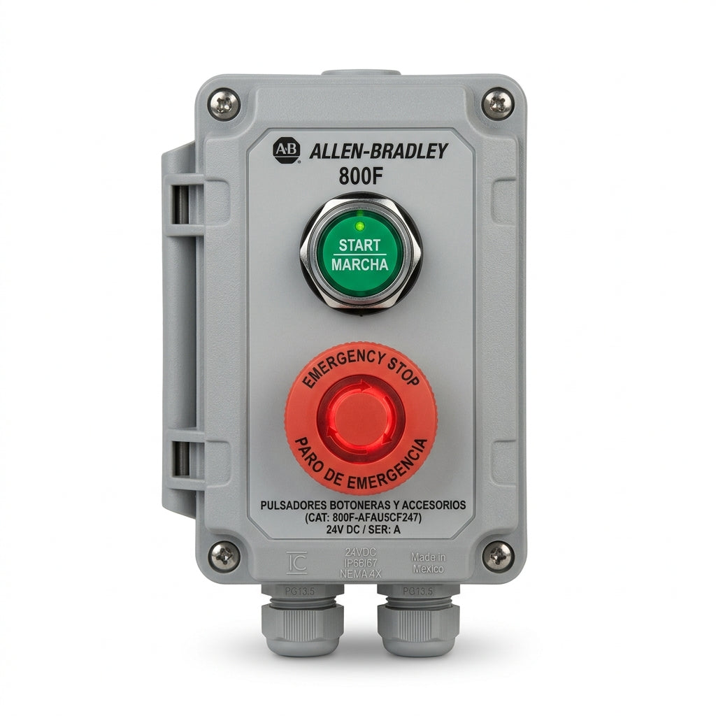 ALLEN-BRADLEY 800F-AFAU5CF247 BOTONES PULSADORES BOTONERAS Y ACCESORIOS