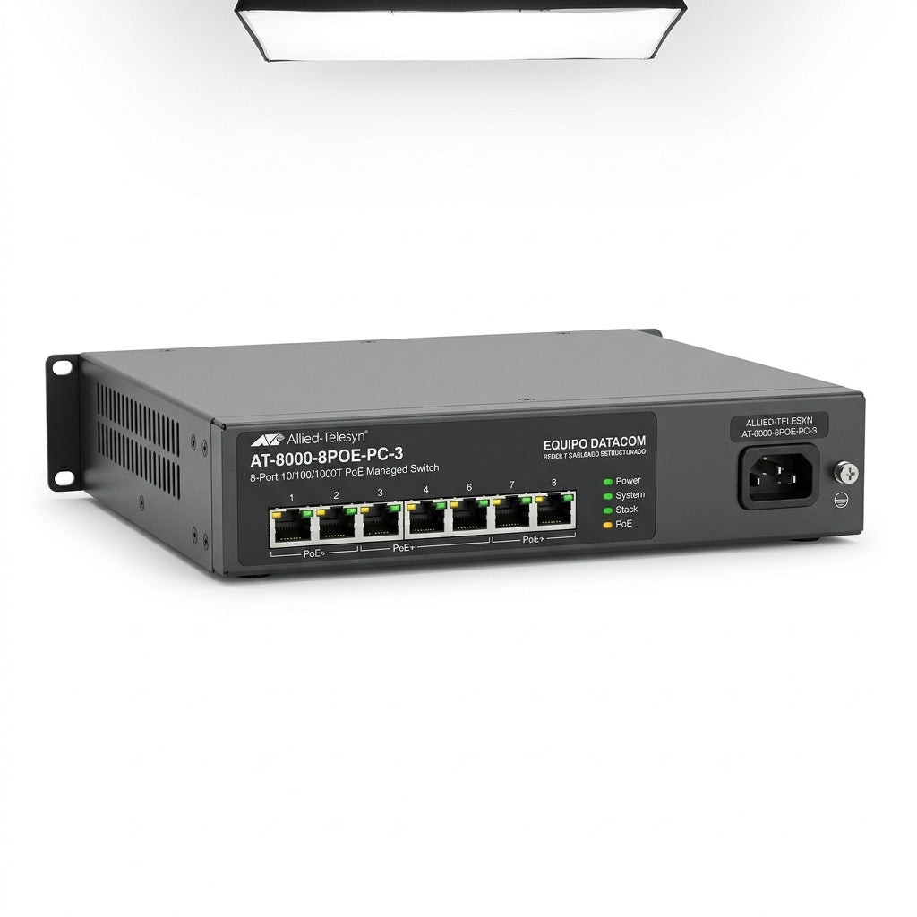 ALLIED-TELESYN AT-8000-8POE-PC-3 EQUIPO DATACOM (REDES Y CABLEADO ESTRUCTURADO)