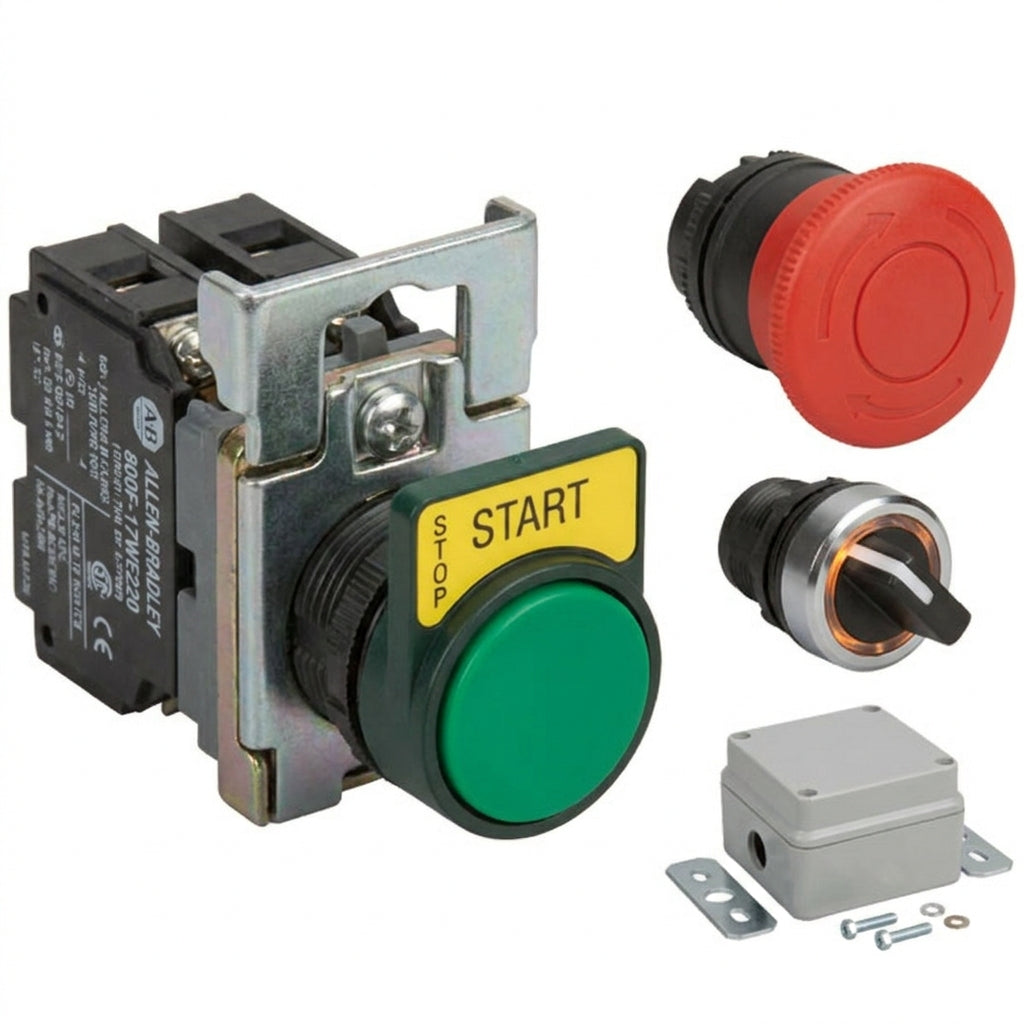 ALLEN-BRADLEY 800F-17WE220 BOTONES PULSADORES BOTONERAS Y ACCESORIOS