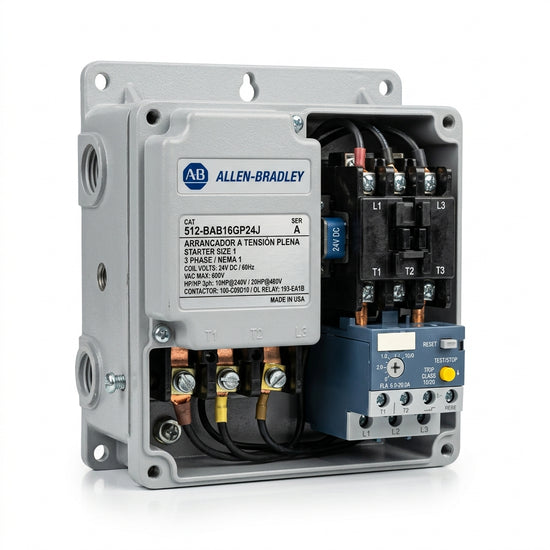 ALLEN-BRADLEY 512-BAB16GP24J ARRANCADORES A TENSION PLENA