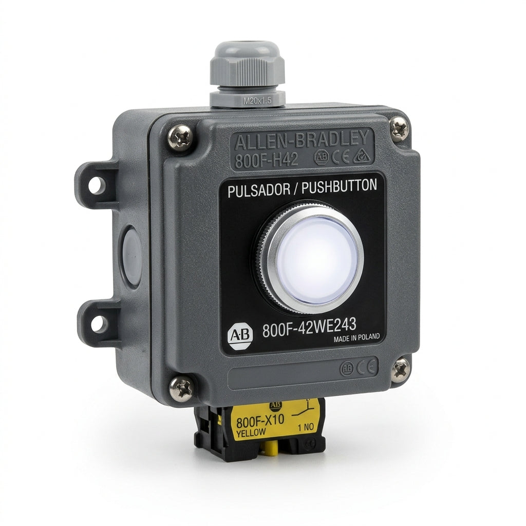 ALLEN-BRADLEY 800F-42WE243 BOTONES PULSADORES BOTONERAS Y ACCESORIOS